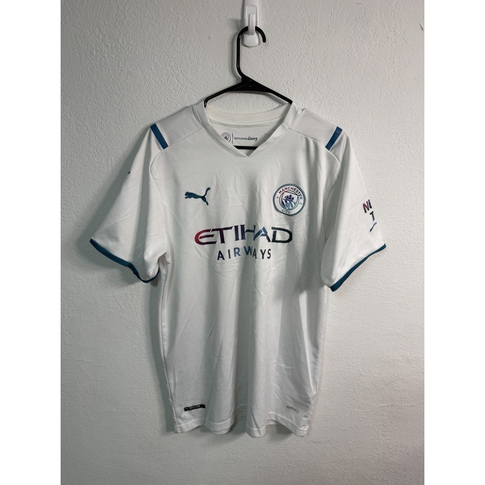 MANCHESTER CITY 2021 2022 #7 Sterling FOOTBALL SHIRT SOCCER JERSEY PUMA 2XL - Picture 1 of 13
